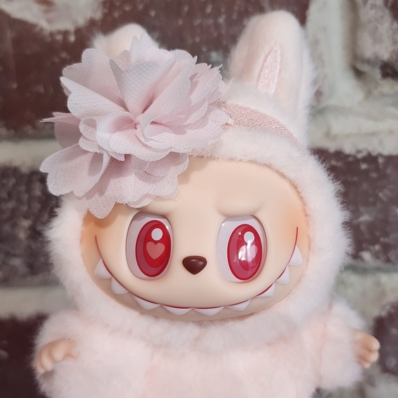 Labubu Pink Flower Headband - Picture 2 of 5